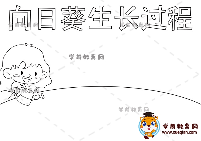向日葵生長(zhǎng)過程手抄報(bào)