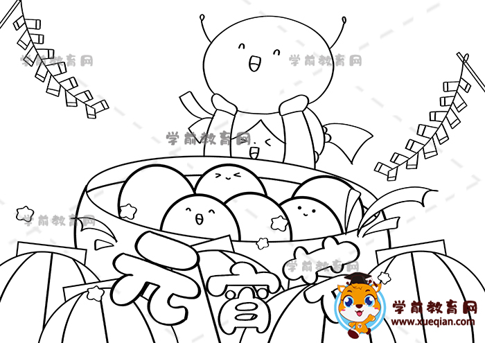 元宵手抄報