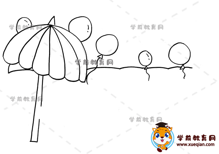 防溺水兒童畫