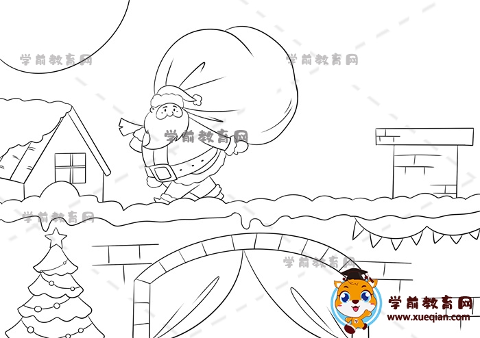 圣誕節(jié)兒童畫(huà)