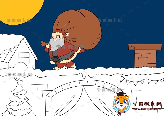 圣誕節(jié)兒童畫(huà)