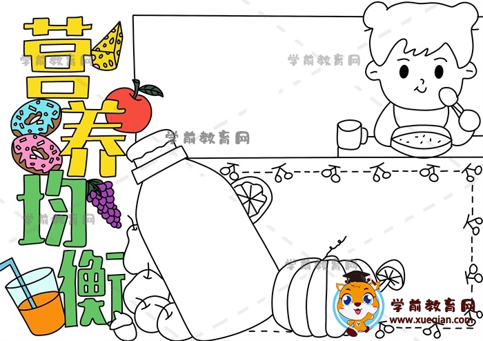 營養(yǎng)均衡手抄報