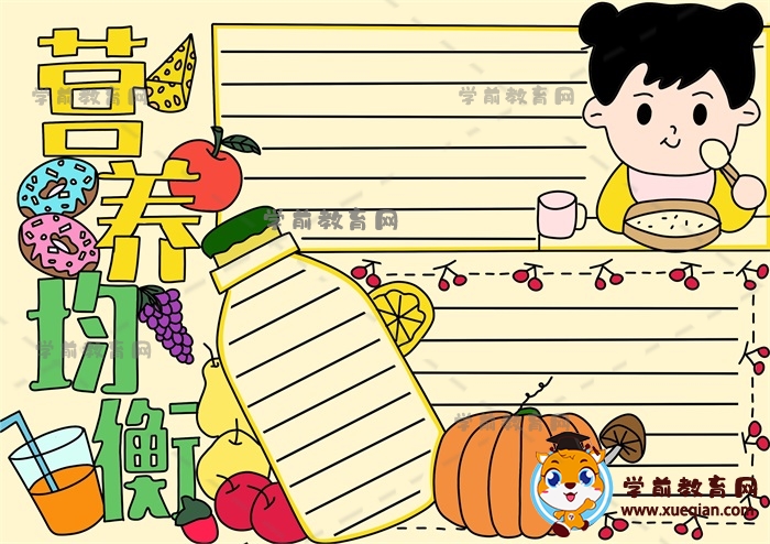 營養(yǎng)均衡手抄報