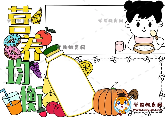 營養(yǎng)均衡手抄報