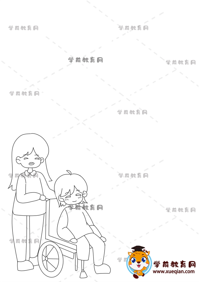 關愛殘疾人手抄報