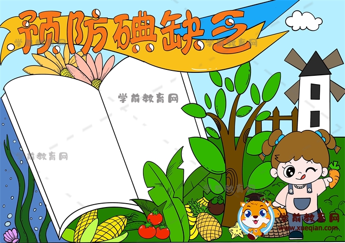預(yù)防碘缺乏手抄報(bào)