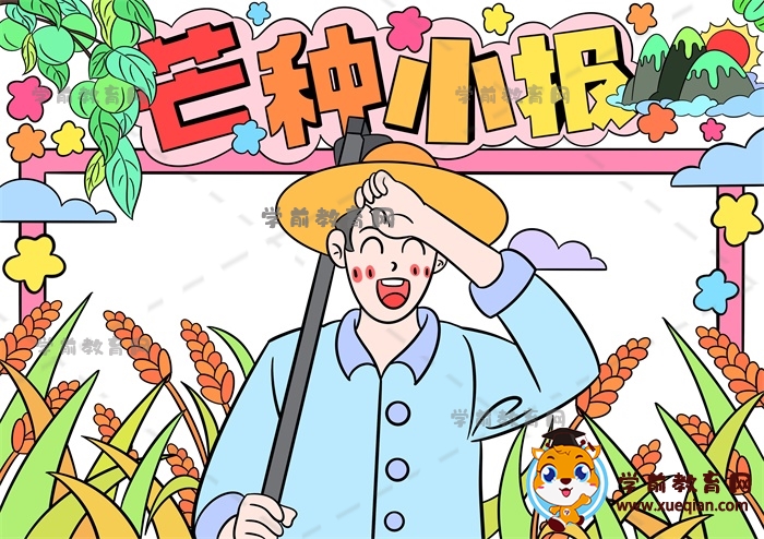 芒種小報手抄報