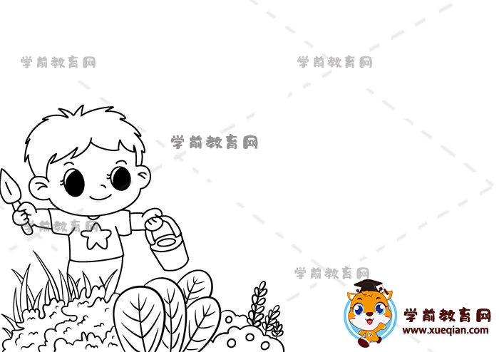 走進夏天手抄報
